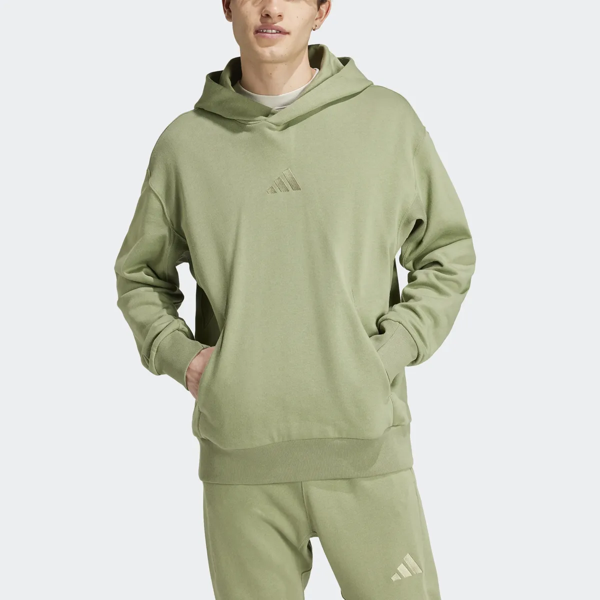 

Толстовка с капюшоном Adidas Sportswear "M A SZN FT HD", зеленый