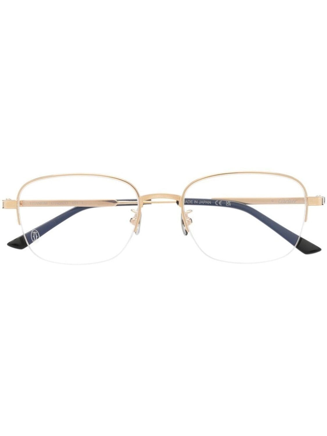 

Cartier Eyewear очки в квадратной оправе, золотистый