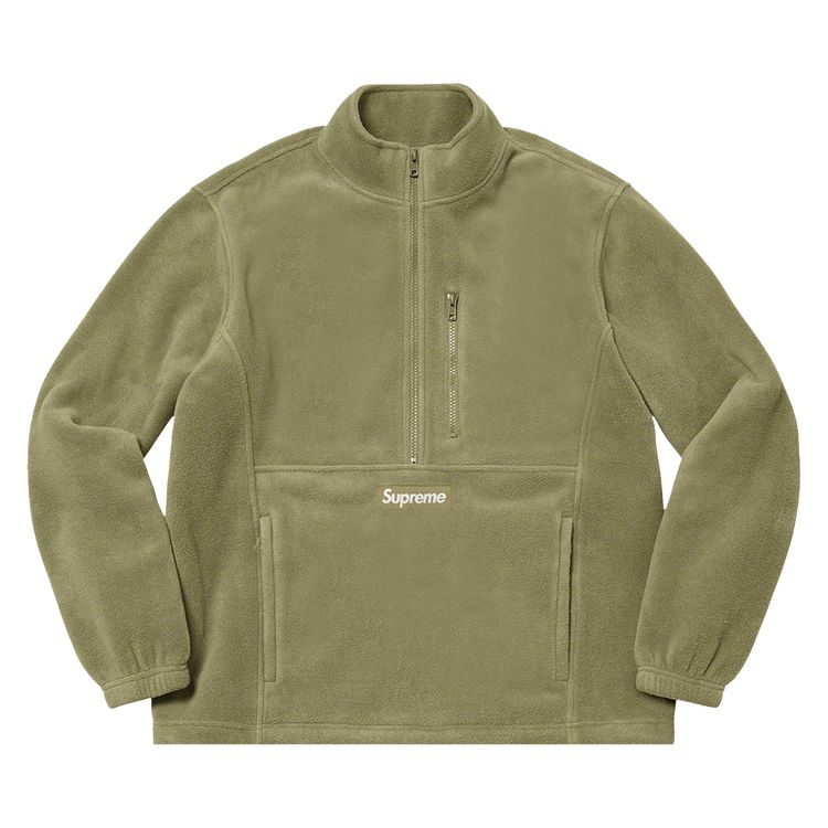 

Пуловер Supreme Polartec Half Zip Pullover Light Olive, зеленый