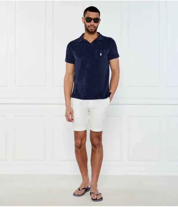 Поло Джонни regular fit Polo Ralph Lauren, темно-синий — фото 2