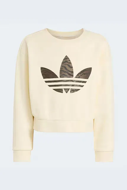 Спортивный костюм из эластичного хлопка Adidas Originals, бежевый — фото 3