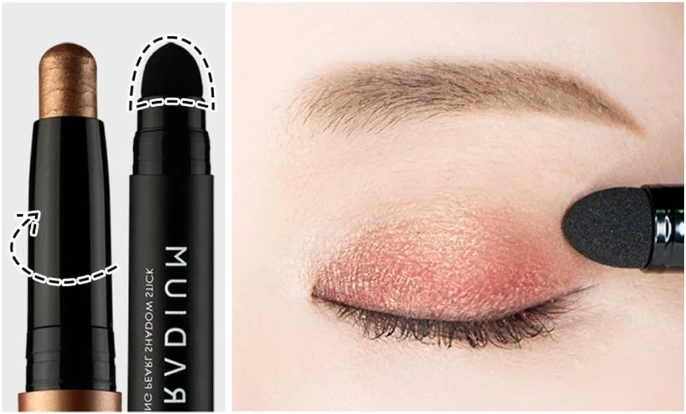 Тени для век KARADIUM Shining Pearl Smudging Eye Shadow Stick, 1.4 г, 9 Rose Gold — фото 4