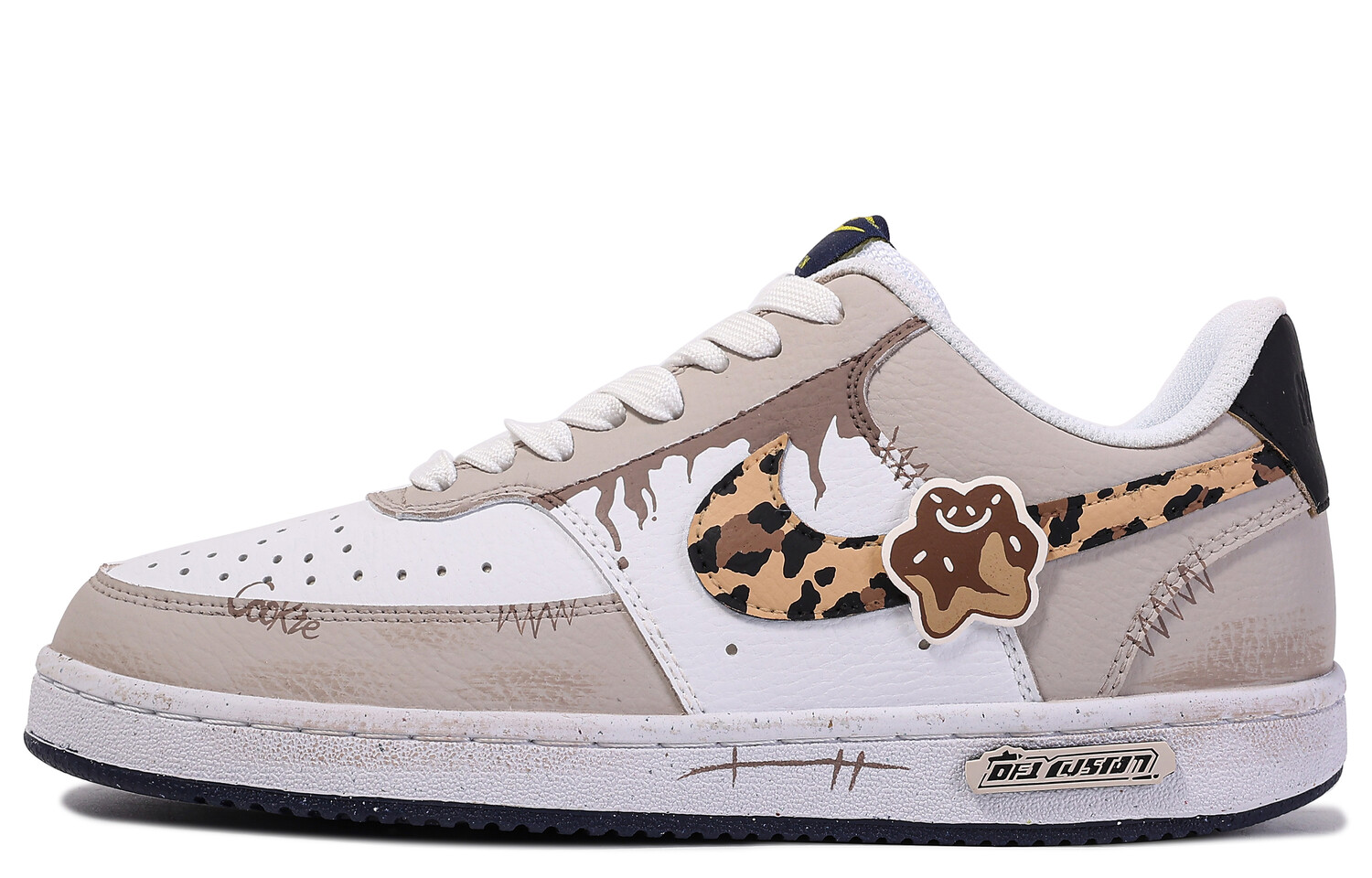 

Кроссовки Nike Court Borough Series Skateboard Shoes Men Low-Top Brown White