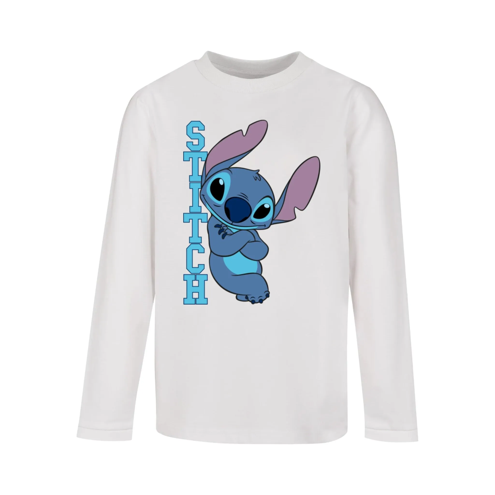 

ABSOLUTE CULT с длинными рукавами «ABSOLUTE CULT Мужская детская футболка Лило и Стич - Posing Longsleeve», белый