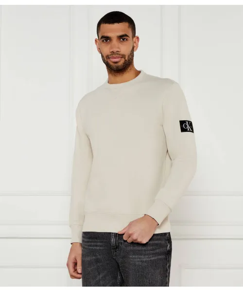 

Толстовка со значком Regular fit Calvin Klein Jeans, бежевый