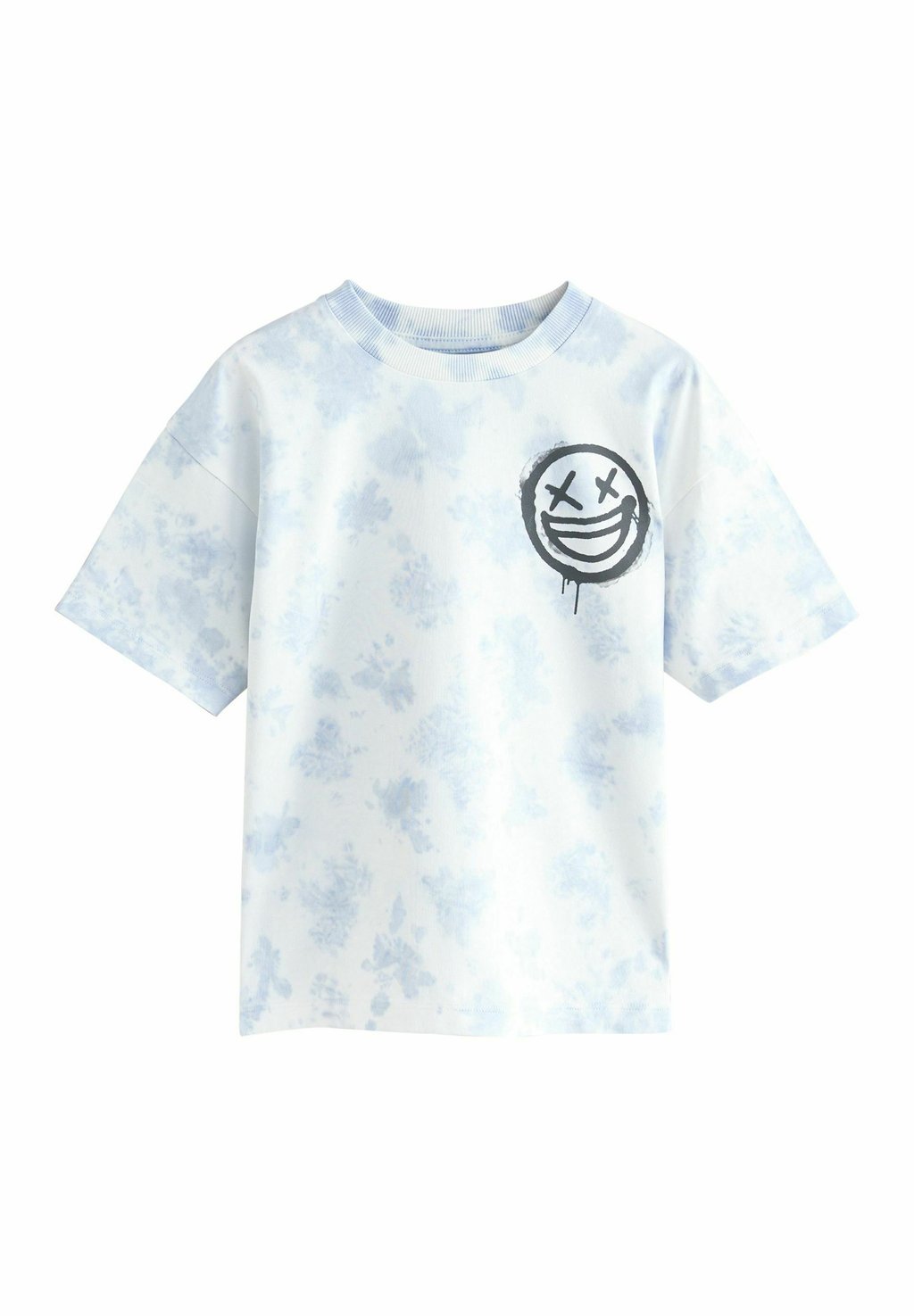 

Футболка с принтом RELAXED FIT TIE DYE GRAPHIC SHORT SLEEVE Next, синий