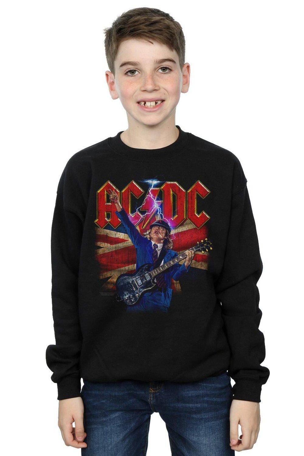 

Толстовка с молниями и флагом Angus Union AC/DC, черный