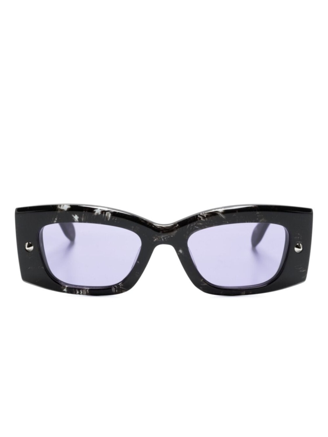 

Alexander McQueen Eyewear солнцезащитные очки Bold с логотипом, черный