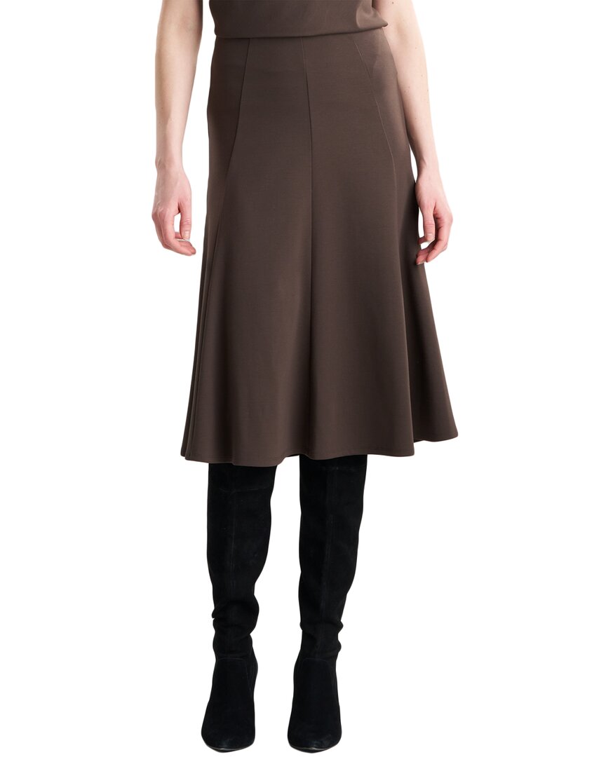 

Юбка-клеш Natori Compact Knit, коричневый
