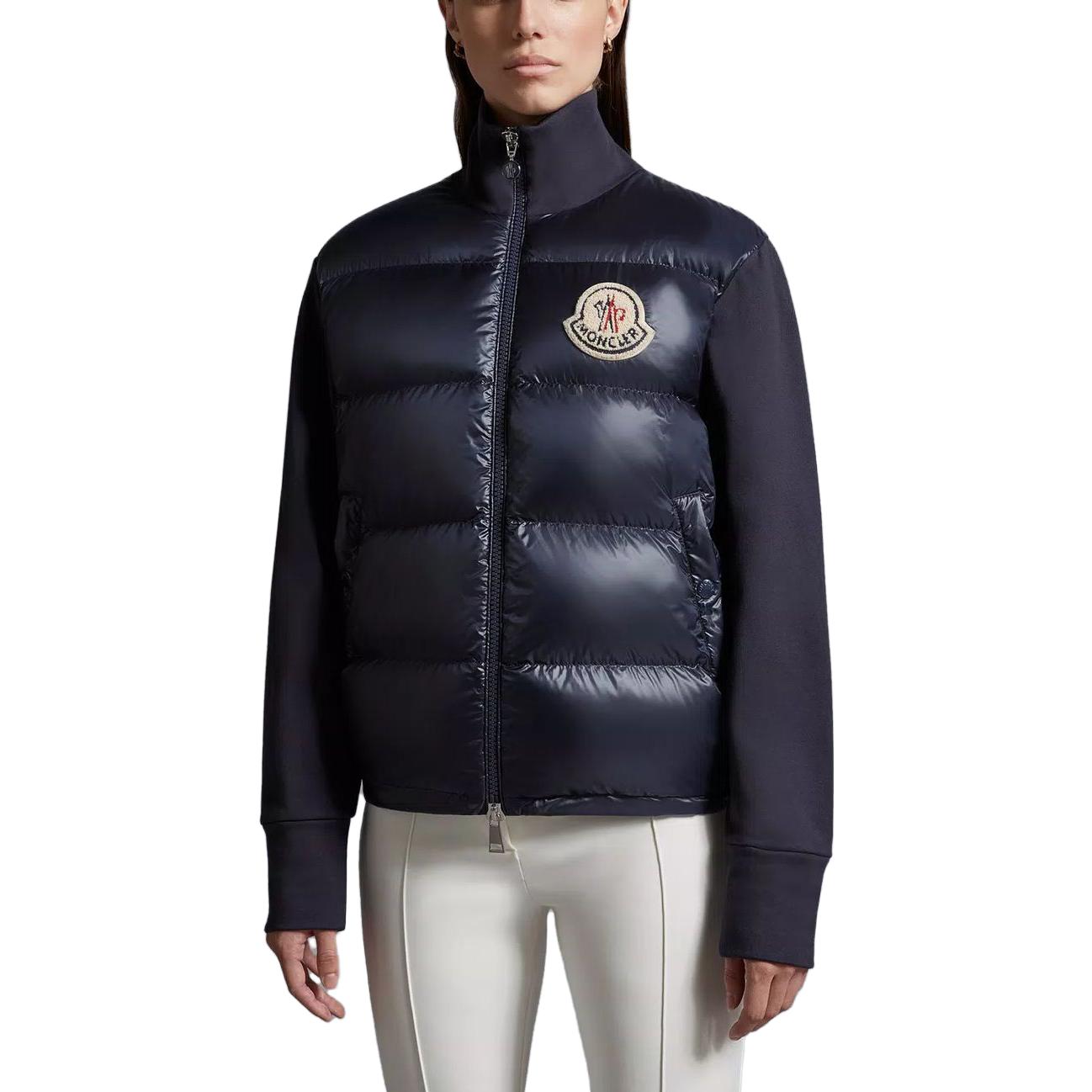 Пуховик зимний женский морской синий Moncler — фото 4