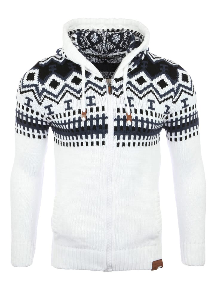 

Кардиган RESLAD Strickjacke Norweger, белый