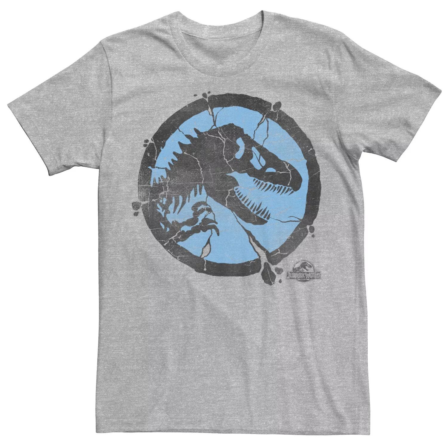 

Мужская черно-синяя футболка с треснутым логотипом Jurassic World Licensed Character, Черный, Мужская черно-синяя футболка с треснутым логотипом Jurassic World Licensed Character