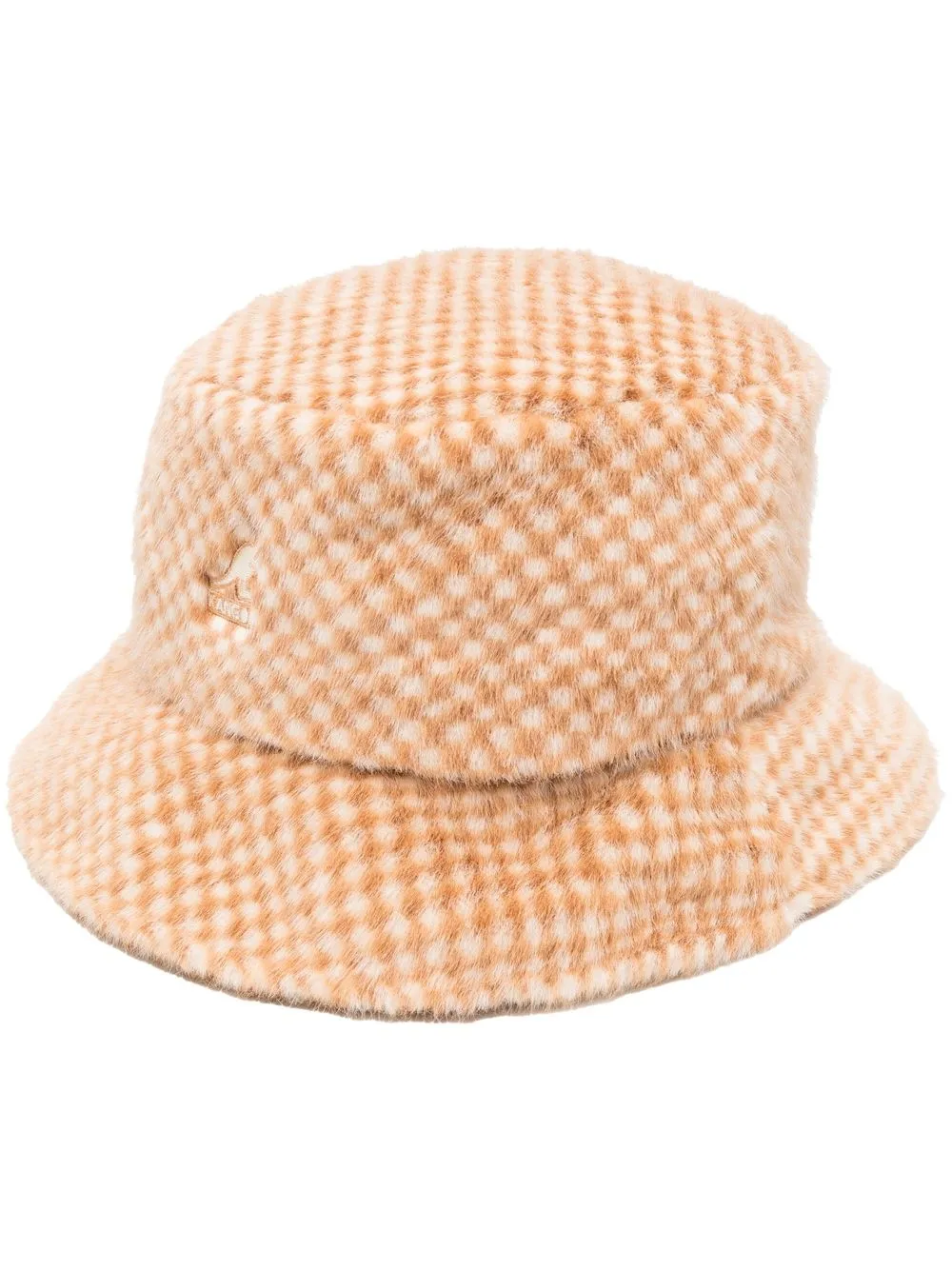 

Панама из искусственного меха с логотипом Kangol, коричневый