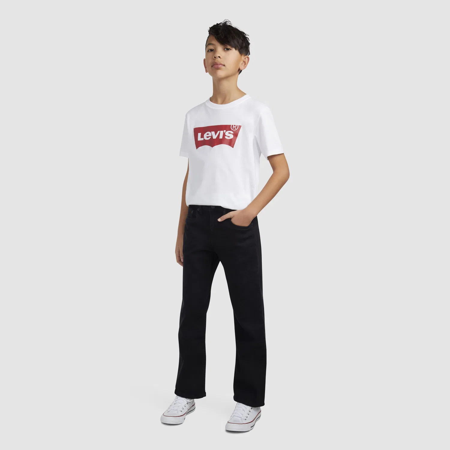 Джинсы-клеш 517 для мальчиков 8-20 лет Levi's, Black