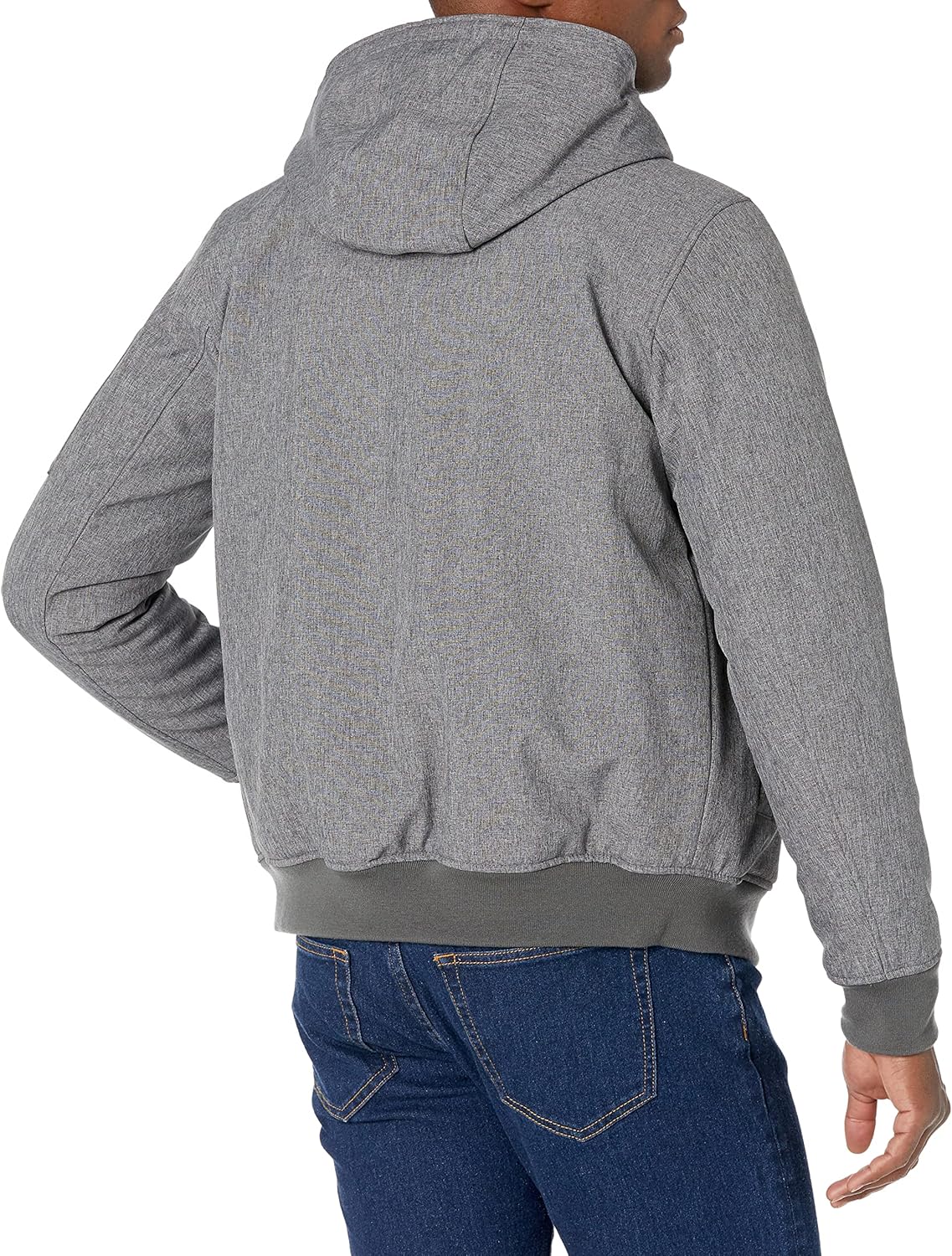Мужская спортивная куртка Tommy Hilfiger Soft Shell с подкладкой из шерпы, New Heather Gre — фото 2
