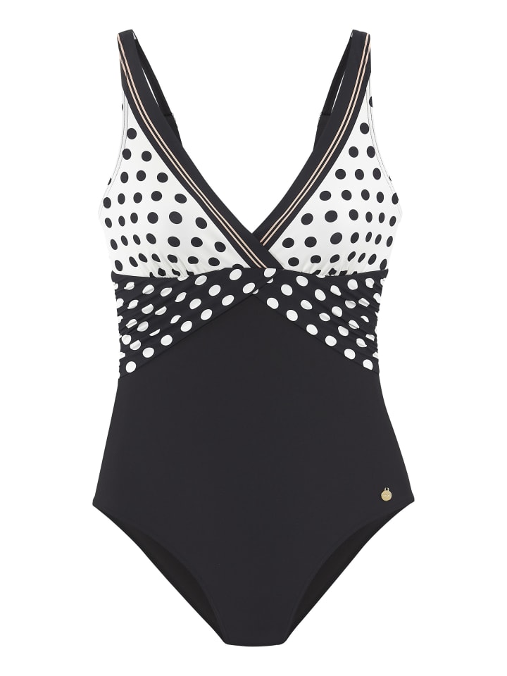 

LASCANA Купальник черно-кремового цвета