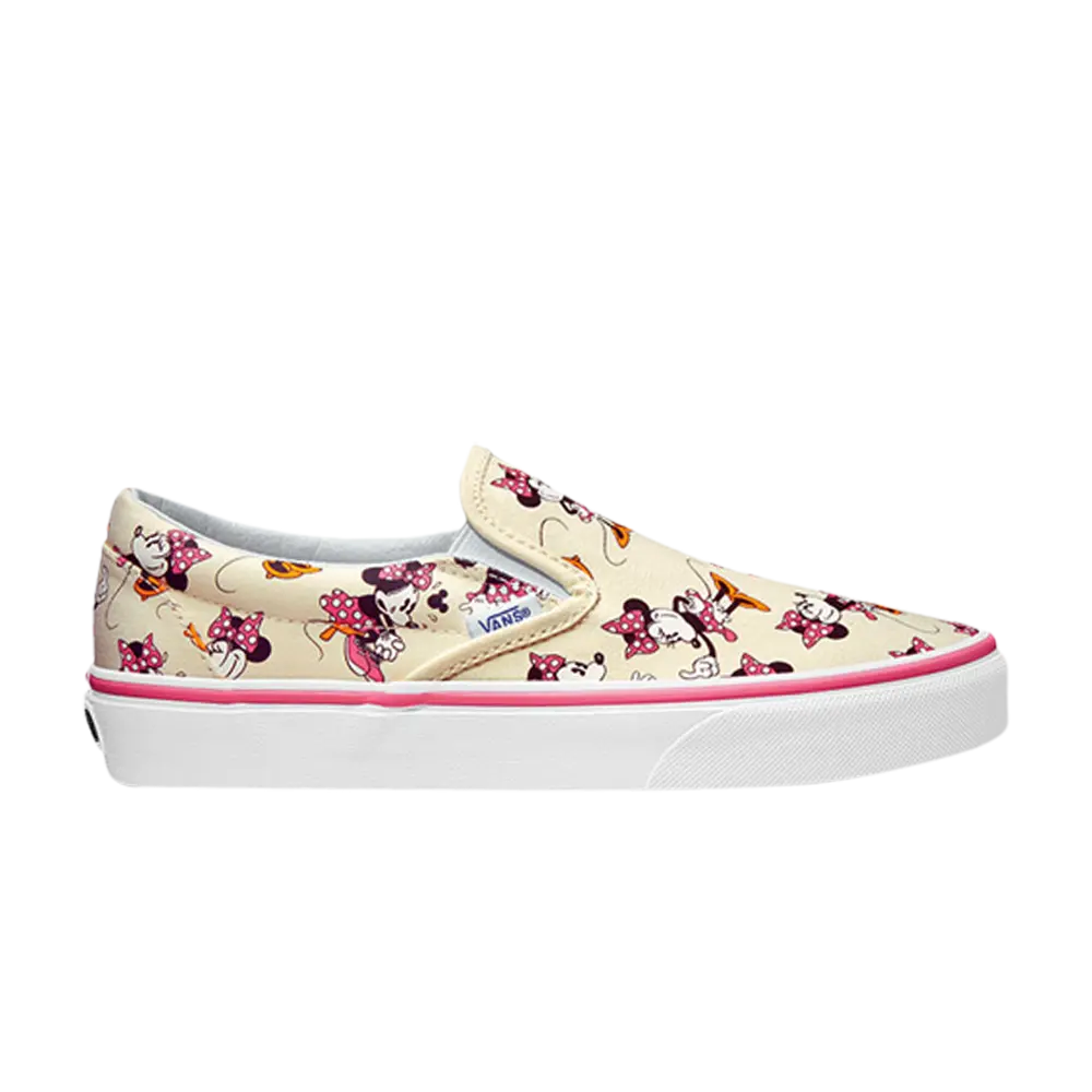 Слипоны Disney x Classic Vans, белый