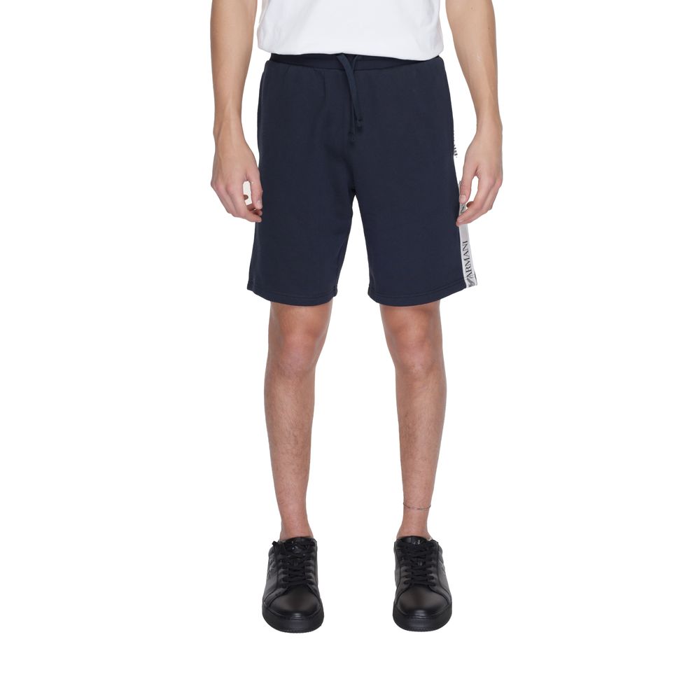 

Синие хлопковые шорты Emporio armani underwear