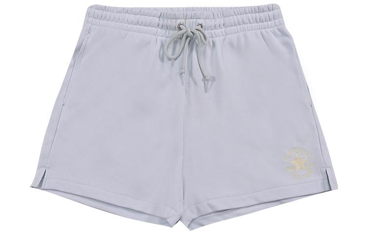 

Converse Шорты женские Patch Realaxed Casual светло-серо-голубые