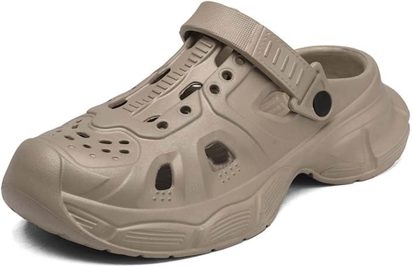 

Садовые сабо для мужчин, летние повседневные с толстой подошвой, удобные, мягкие и дышащие пляжные сандалии, для дома и улицы, износостойкие, нескользящие шлепанцы для душа Generic, коричневый