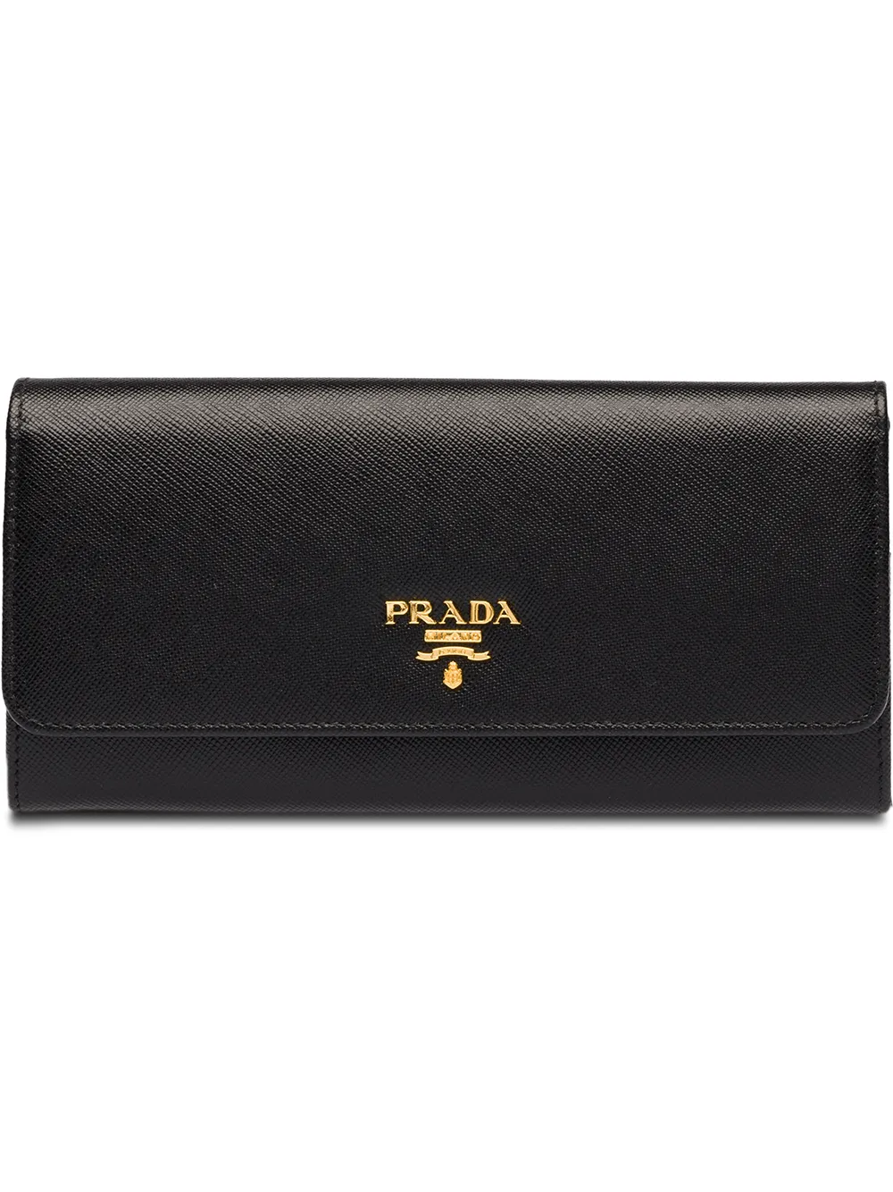 

Кошелек с откидным клапаном Prada, черный