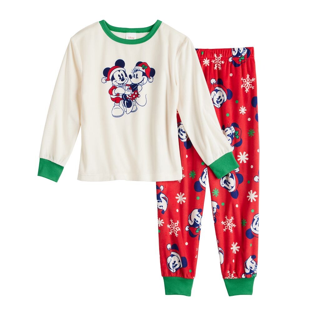 

Пижамный комплект с верхом и низом Disney's Mickey Mouse для мальчиков 4–12 лет от Jammies For Your Families Licensed Character, мультиколор