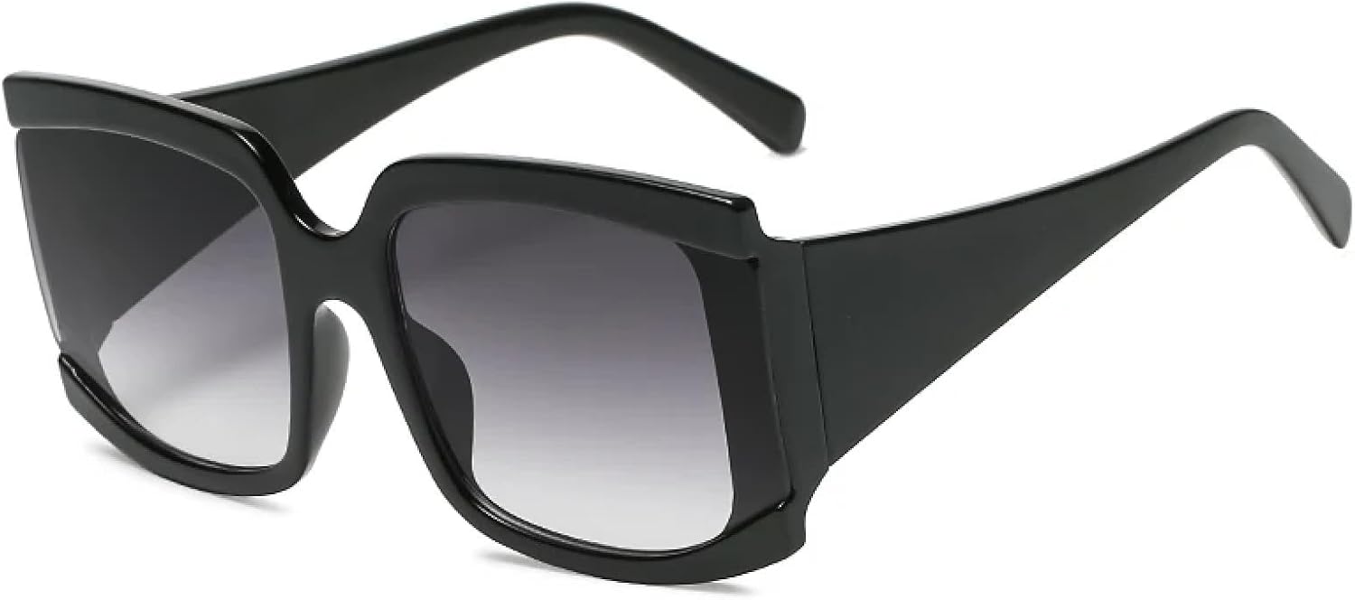 

Классические большие солнцезащитные очки для женщин, модные солнцезащитные очки с леопардовым принтом, градиентные винтажные очки с защитой от УФ-излучения UV400 TVTBBVV, Black