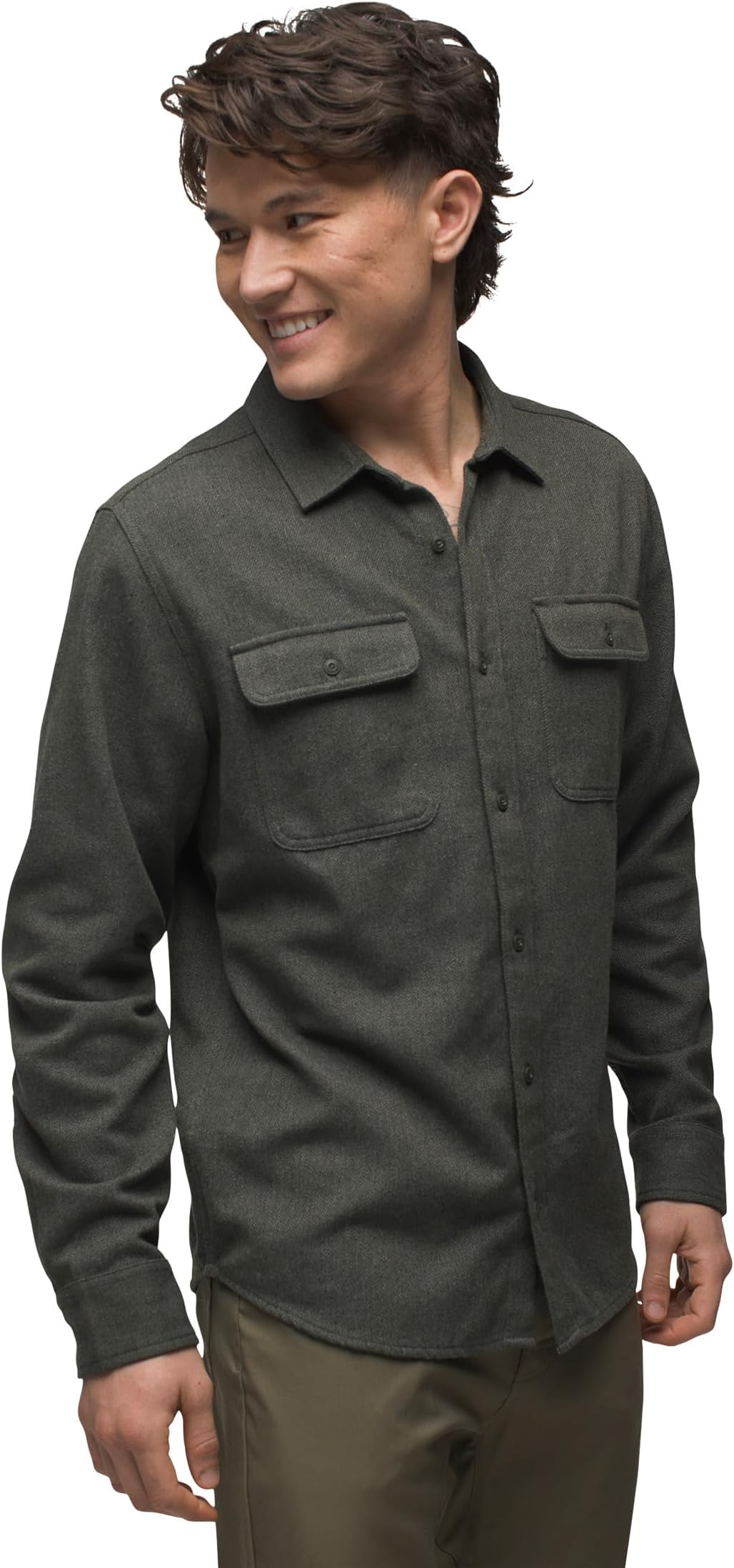 

Рубашка Prana Westbrook Flannel Shirt Slim Fit, цвет Evergreen
