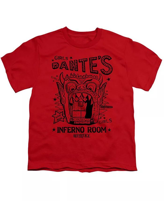 

Футболка с коротким рукавом для мальчиков Dantes Inferno Room Beetlejuice, красный