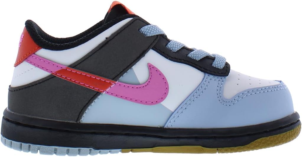 Кроссовки Nike Boys' Dunk Low SE, белый/синий — фото 2