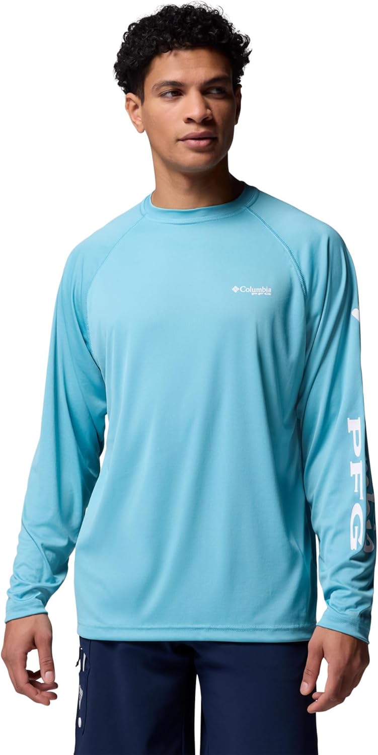 

Columbia мужская футболка с длинным рукавом Terminal Tackle PFG Statetriot, Vintage Blue/White Logo, Белый, Columbia мужская футболка с длинным рукавом Terminal Tackle PFG Statetriot, Vintage Blue/White Logo