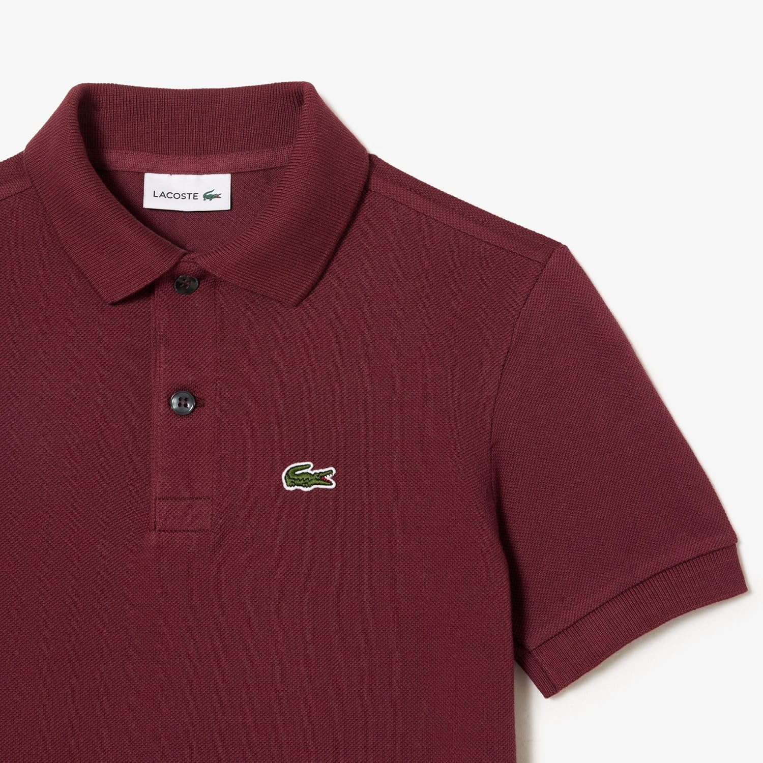 Поло Lacoste Petit Piqué, мужское, удлиненное, хлопковое — фото 2