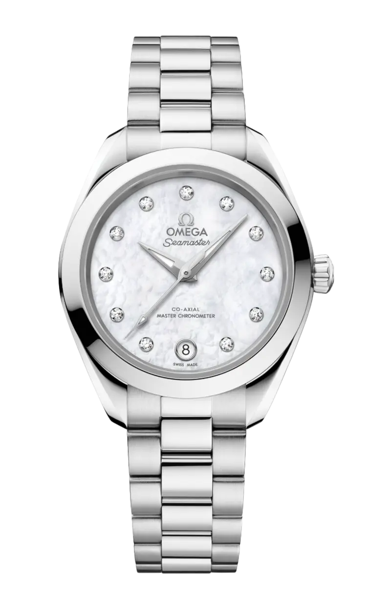 

Seamaster aqua terra 150м 30 мм, сталь на стали - 220.10.30.20.55.001 OMEGA