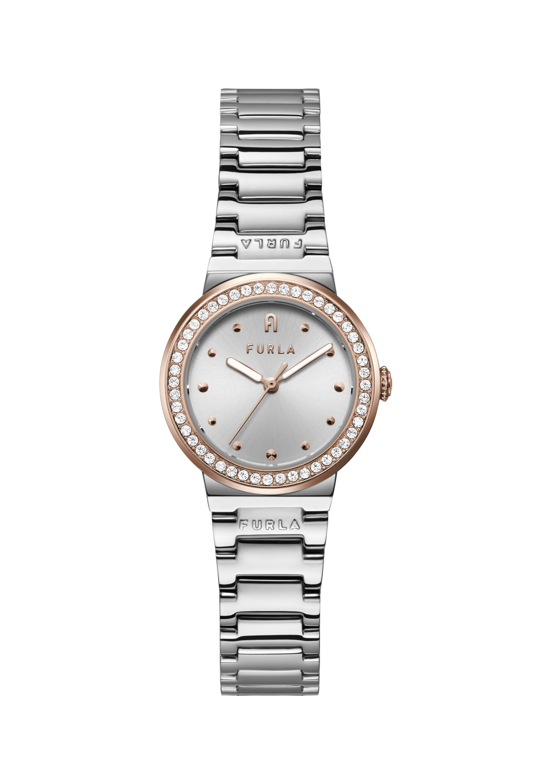 

FURLA Часы аналоговые 'Tortona' в серебристом цвете