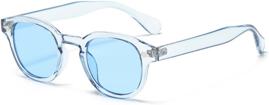 

Солнцезащитные очки с градиентным синим покрытием и круглыми заклепками UV400 для женщин и мужчин, для занятий спортом на открытом воздухе и верховой езды UYPTK, A10 Blue Blue