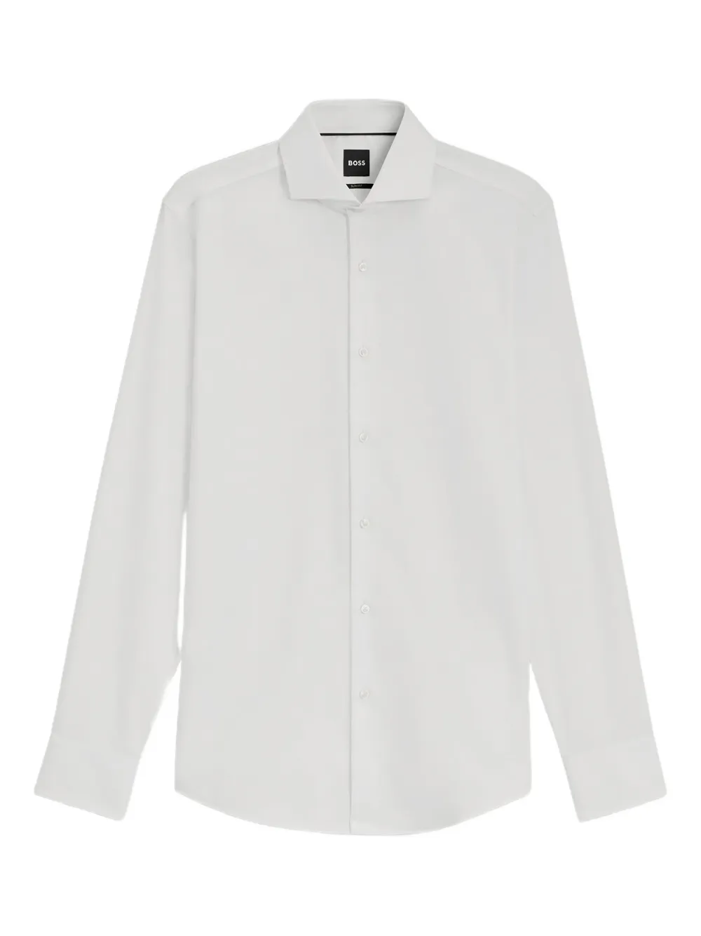 

Рубашка с длинными рукавами и застежкой на пуговицы BOSS, белый