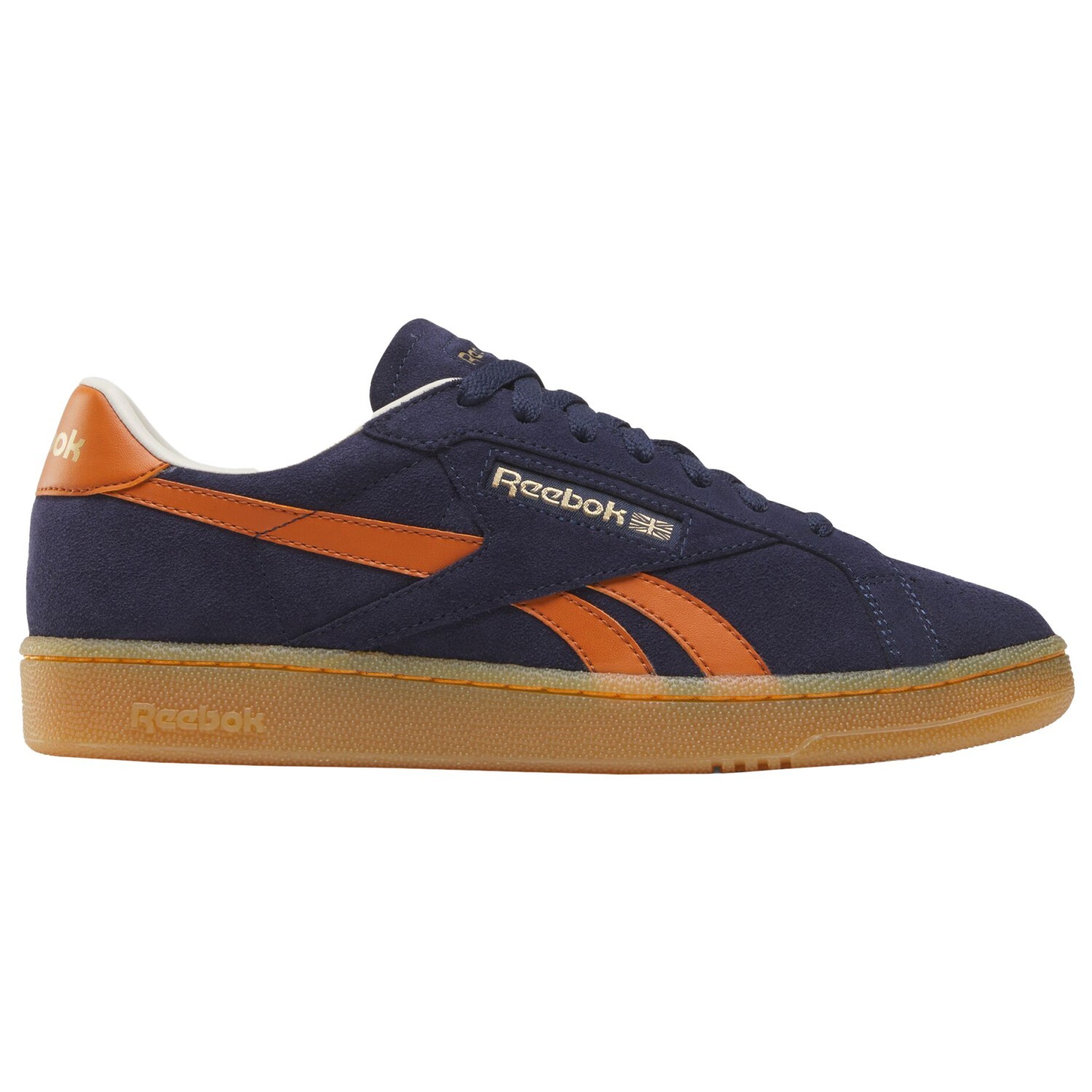 

Кроссовки Reebok Club C Grounds Uk, цвет Vector Navy/Dark Ginger/Reebok Brass