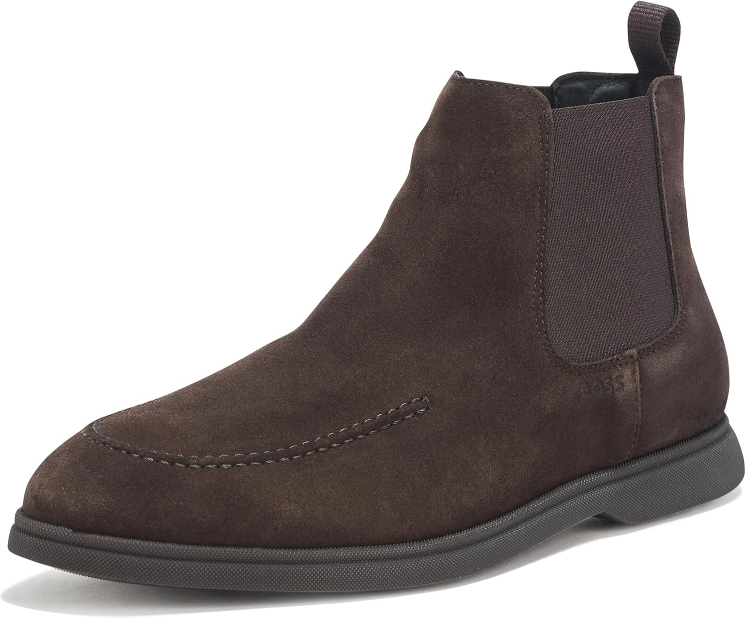 BOSS mens Sienne Slip on Chelsea Boot, Brown Cedar