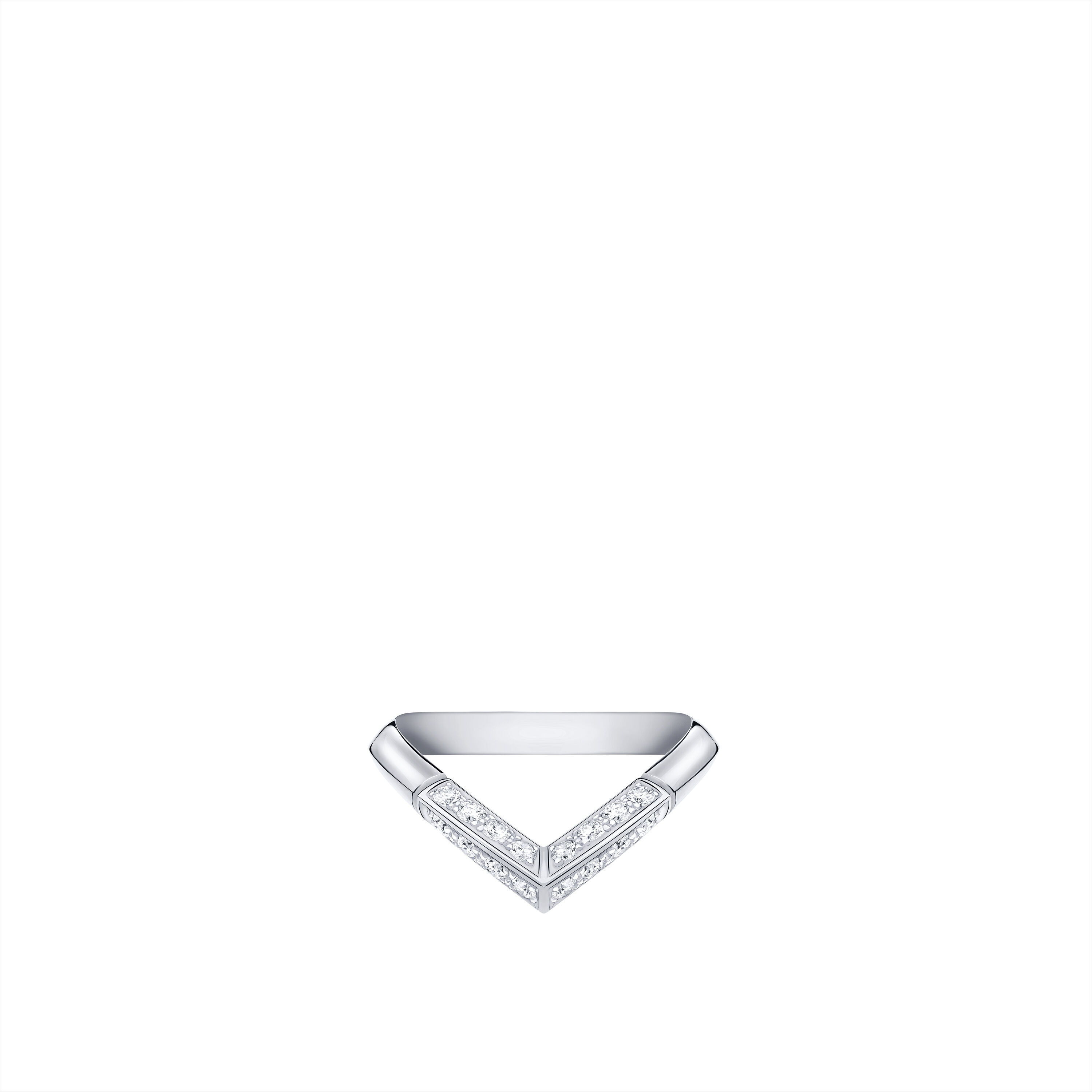 

Louis Vuitton Кольцо LV Diamonds Pavé V, платина