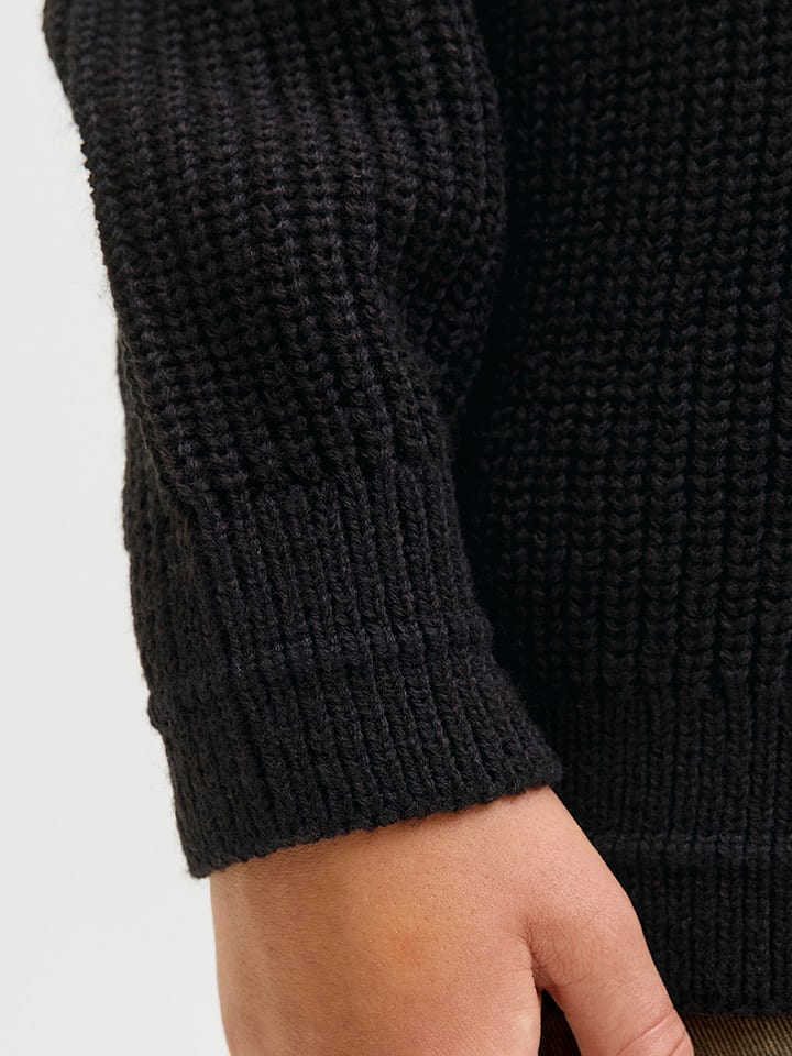 JACK & JONES Junior Свитер «Кайто» черного цвета — фото 3