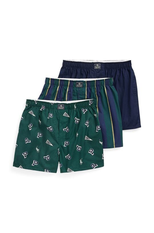 

Комплект из трех хлопковых боксеров Polo Ralph Lauren, черный