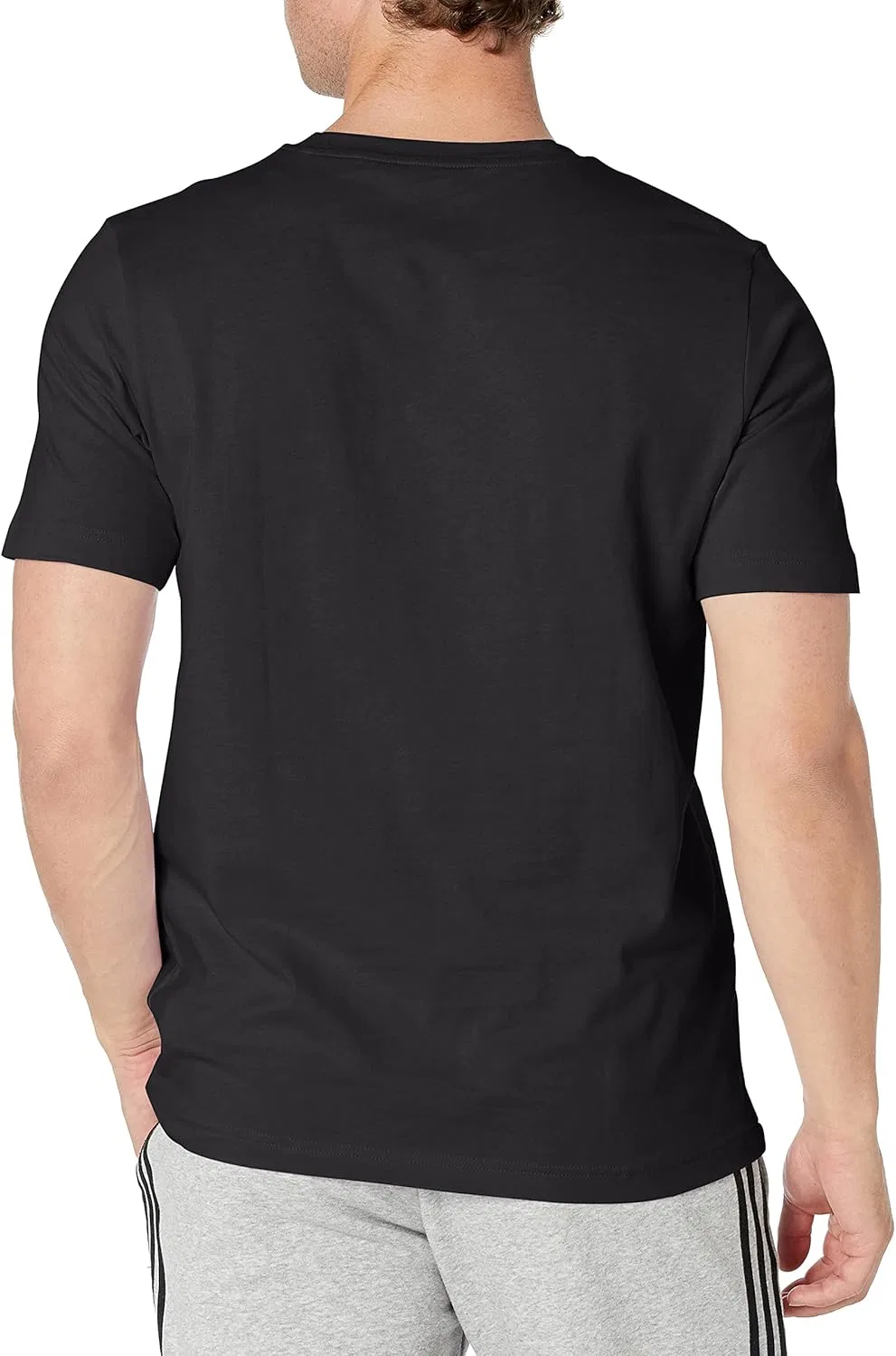 Футболка Adidas Men's Essentials Gradient Logo, черный — фото 3