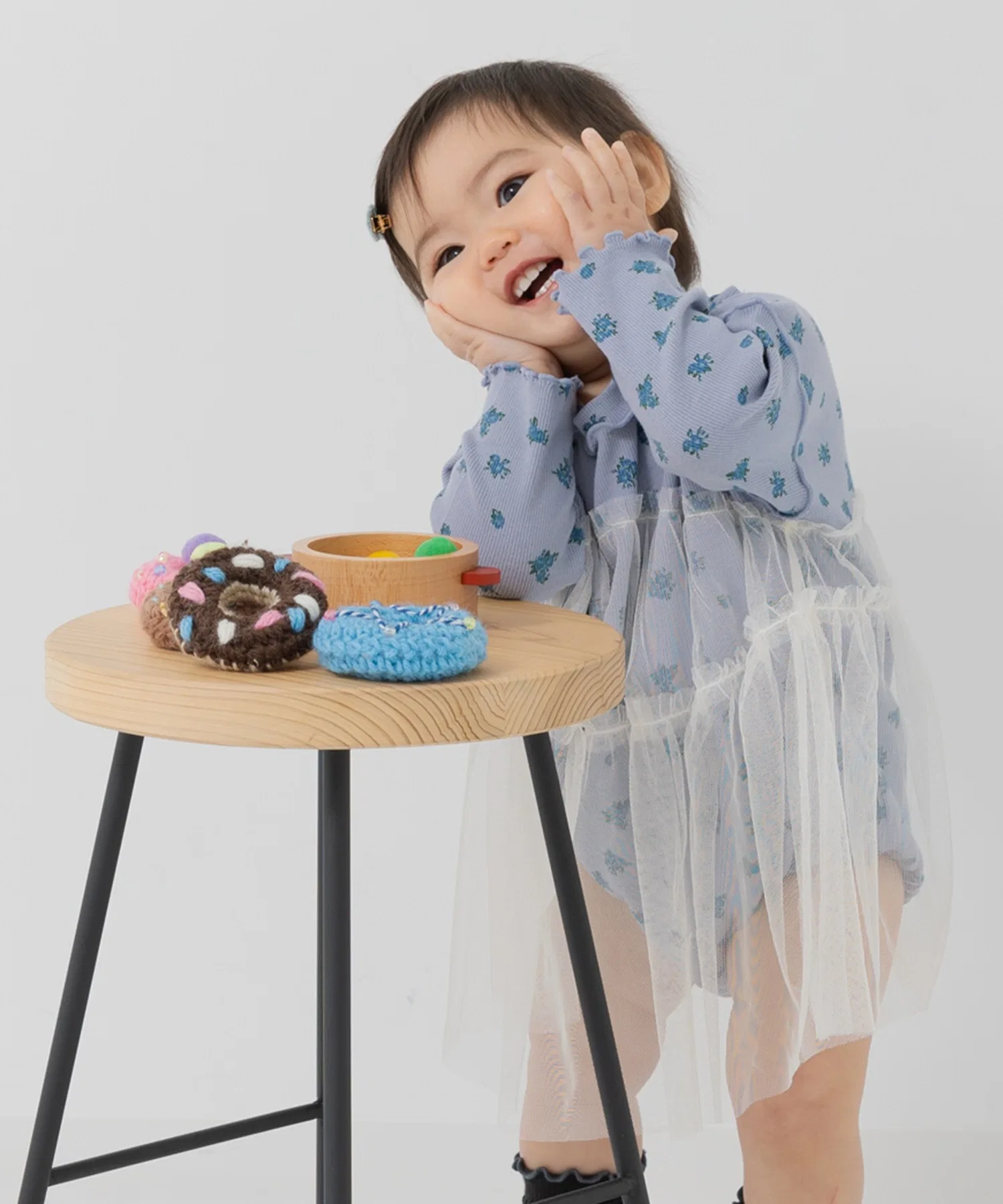 Комбинезон из тюля с сплошным принтом в рубчик — фото 3
