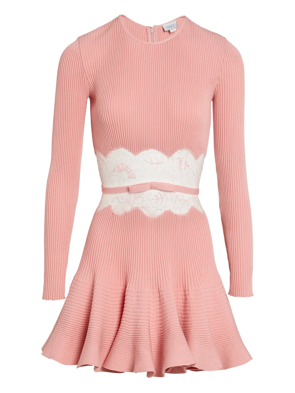 

Платье мини с кружевом Giambattista Valli, розовый