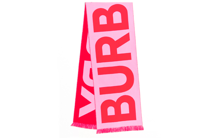 

Burberry Вязаный шарф унисекс, Pink
