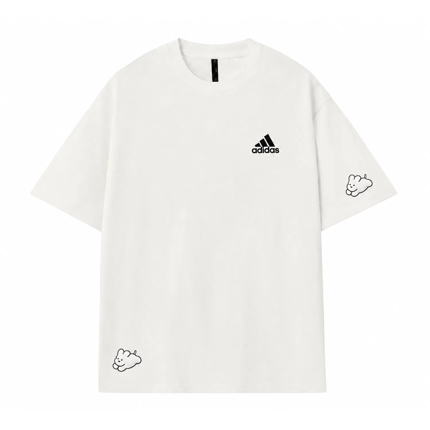 Футболка MUST HAVES с принтом Adidas белая