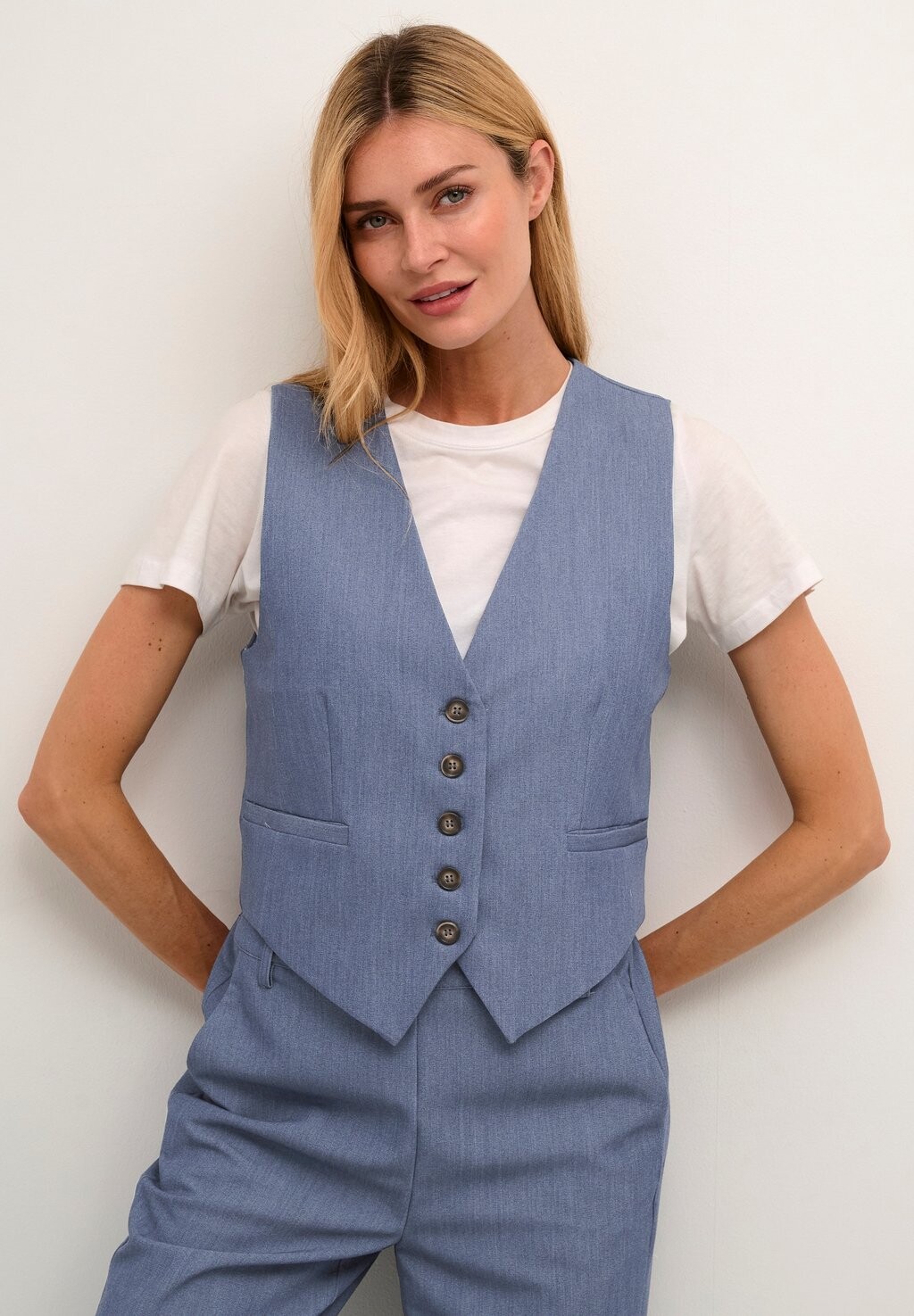 

Жилет Kaffe КАСАКУРА, цвет vintage indigo