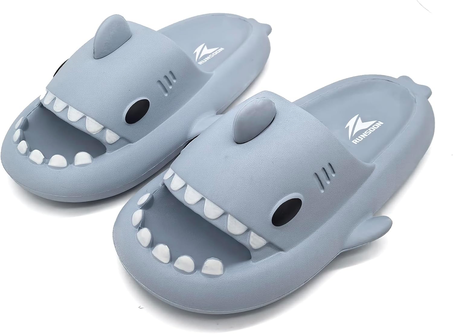 

Шлепанцы RUNSOON Shark для женщин и мужчин, слайдеры, босоножки для взрослых, для дома и улицы, светло-голубой
