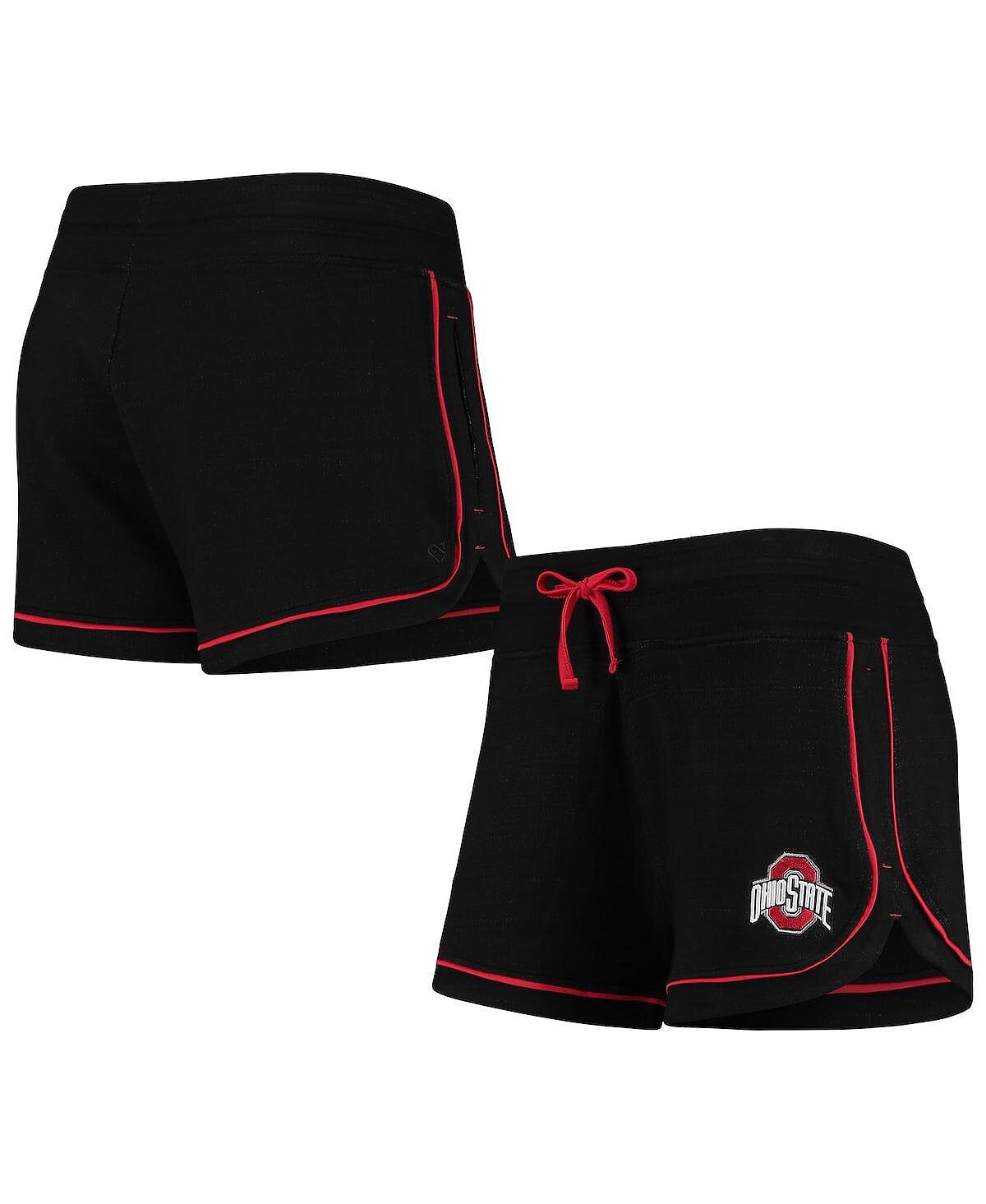 

Женские черные шорты Ohio State Buckeyes Lil Sebastian с меланжевым рисунком Colosseum