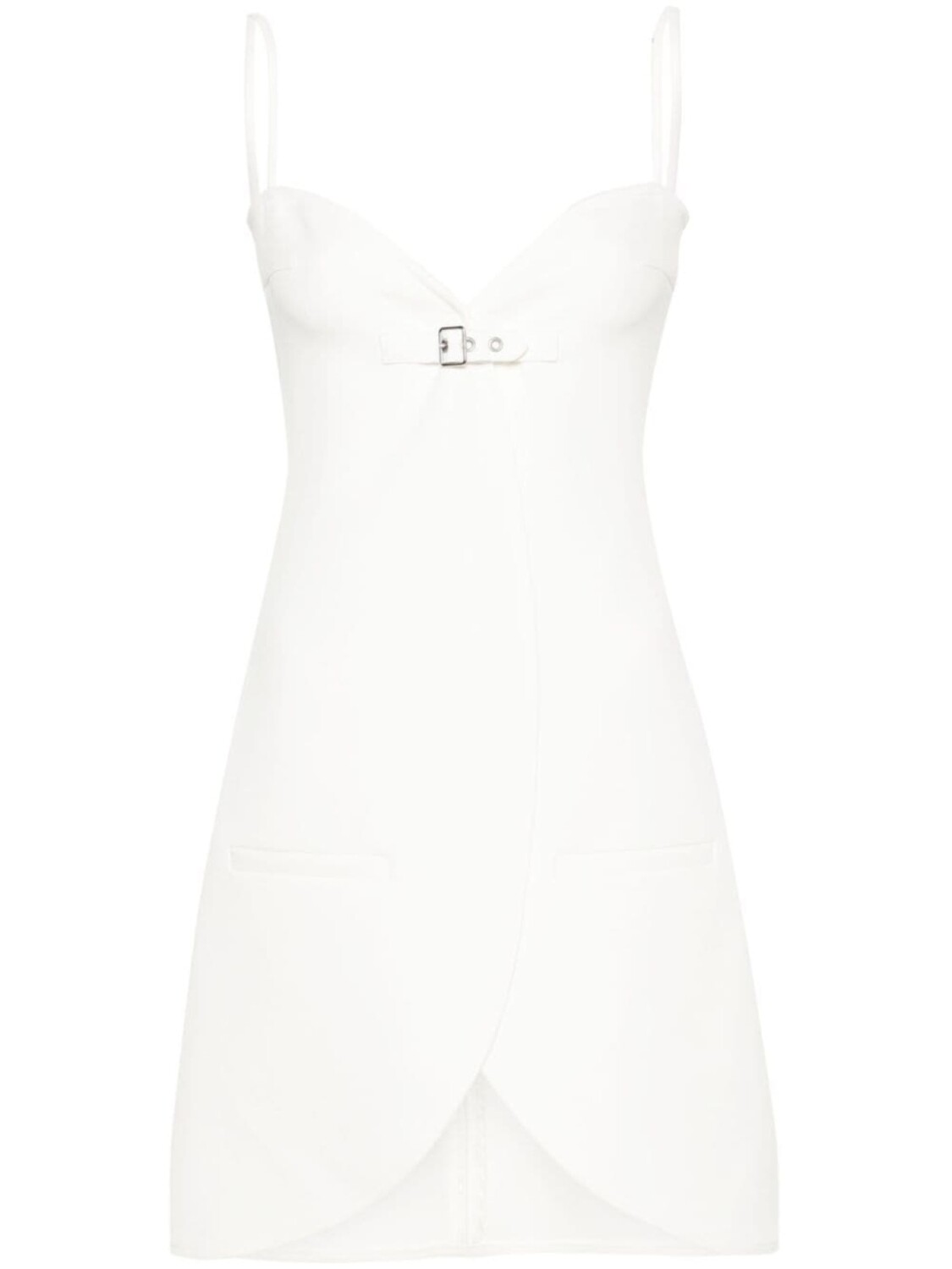 

Courrèges платье мини Ellipse строгого кроя, белый
